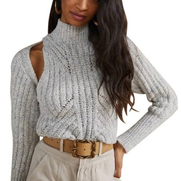 Anthropologie Two Piece Knit Turtleneck Sweater Set - Picture 11 of 15